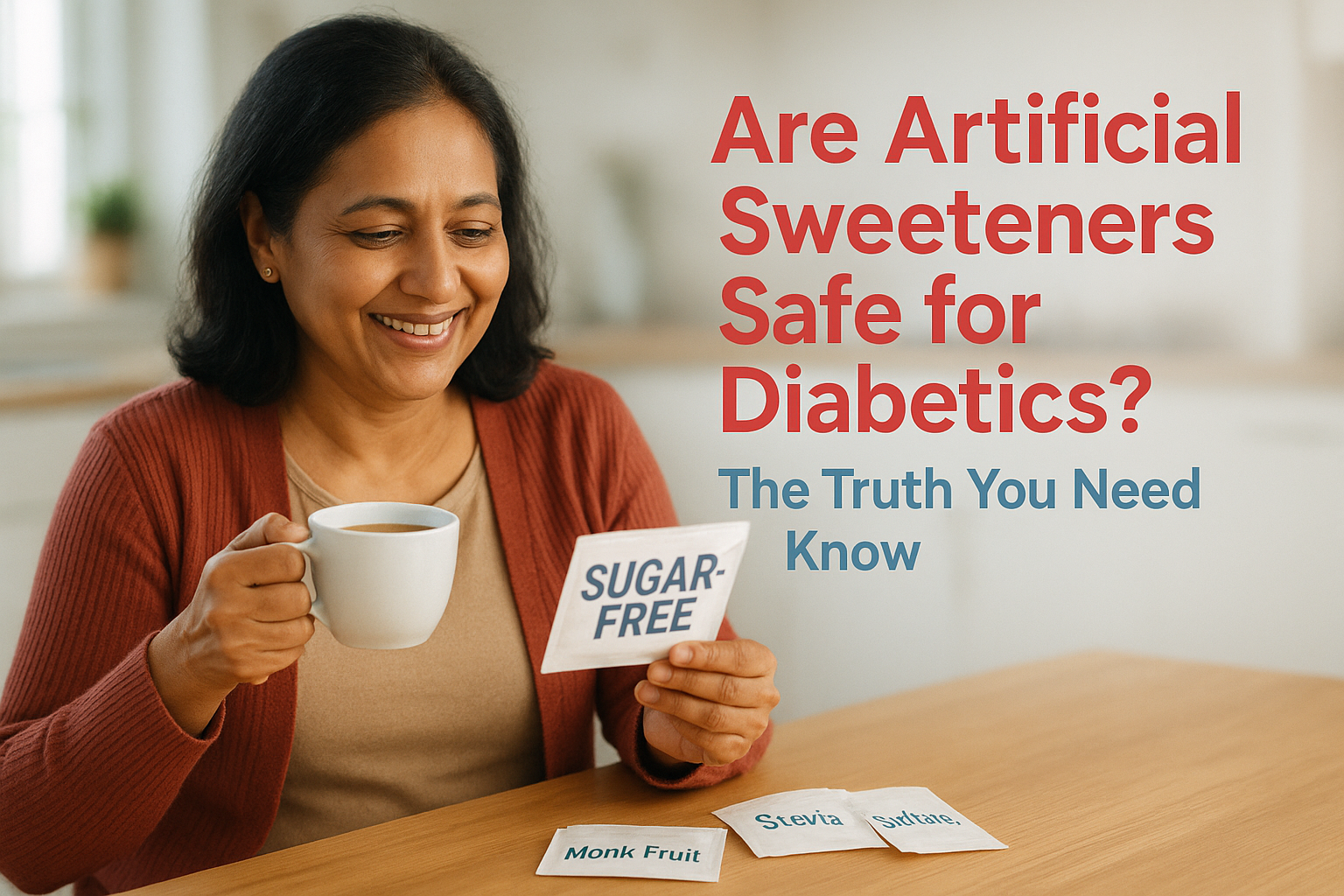 Are artificial sweeteners really safe for diabetics? Learn the truth behind sugar-free products and discover healthier sweetener choices for better blood sugar control.