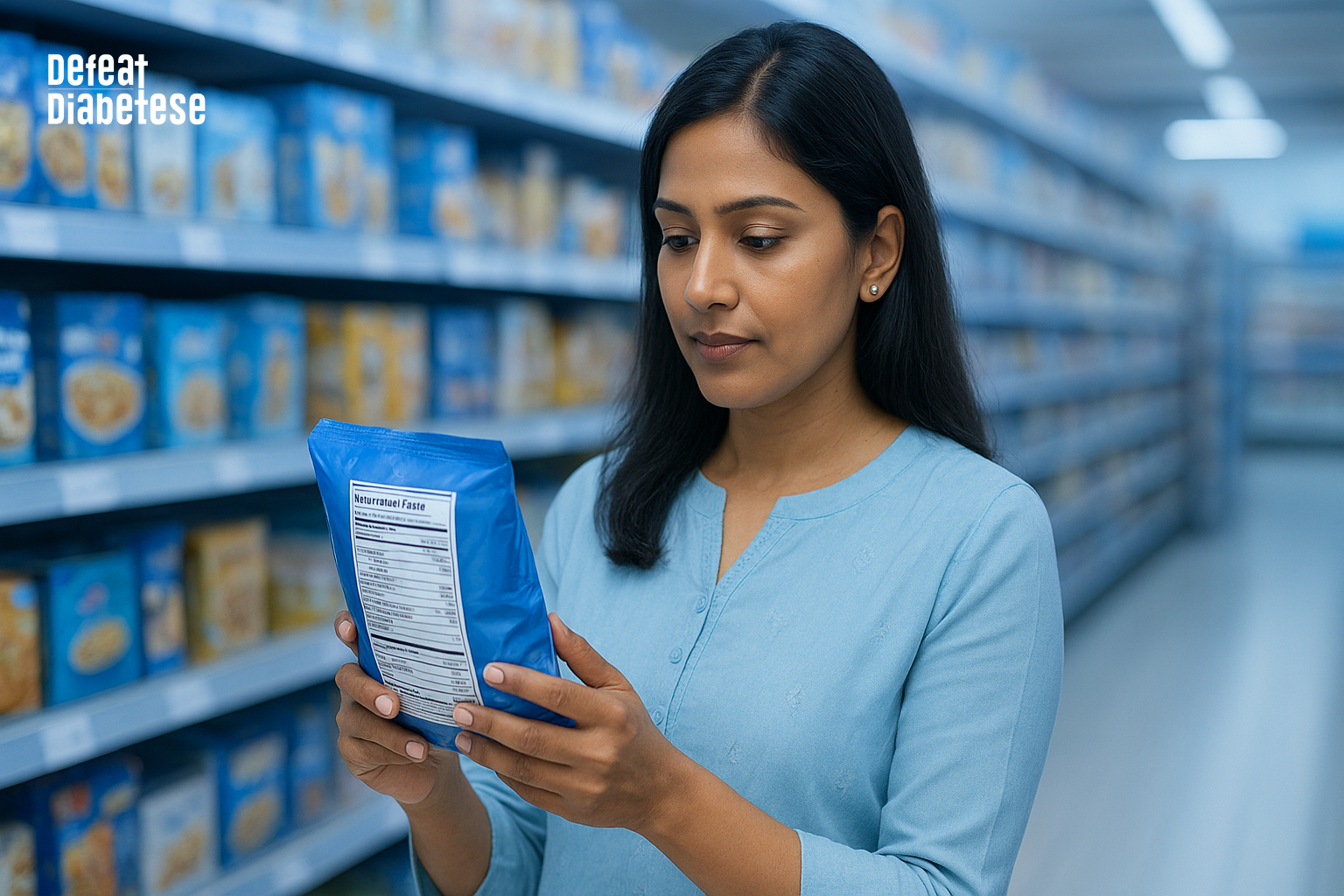 A mindful moment: Checking food labels helps you make healthier choices and manage diabetes more effectively. #DefeatDiabetese
