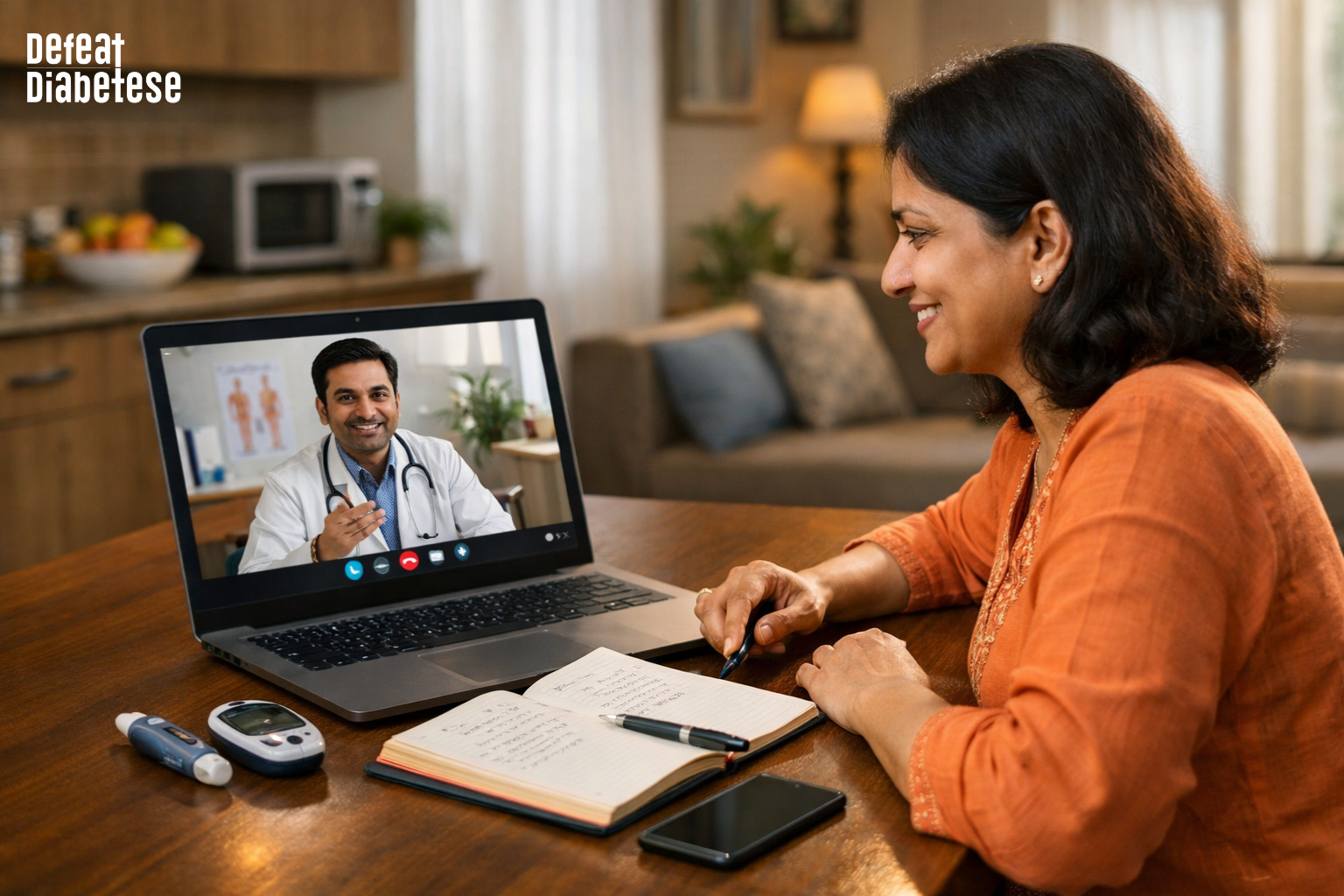 Online diabetes consultation allows patients to manage blood sugar safely and conveniently from home in India.