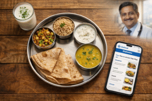 Healthy Gujarati thali diet plan for diabetes by Defeat Diabetes