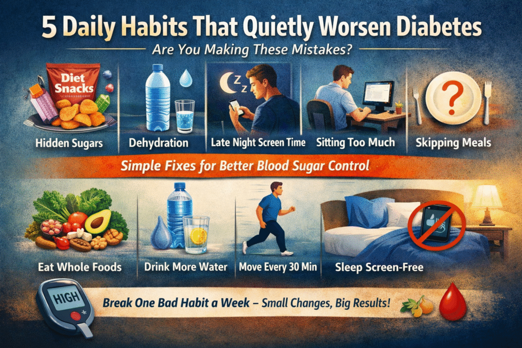 daily habits worsening diabetes