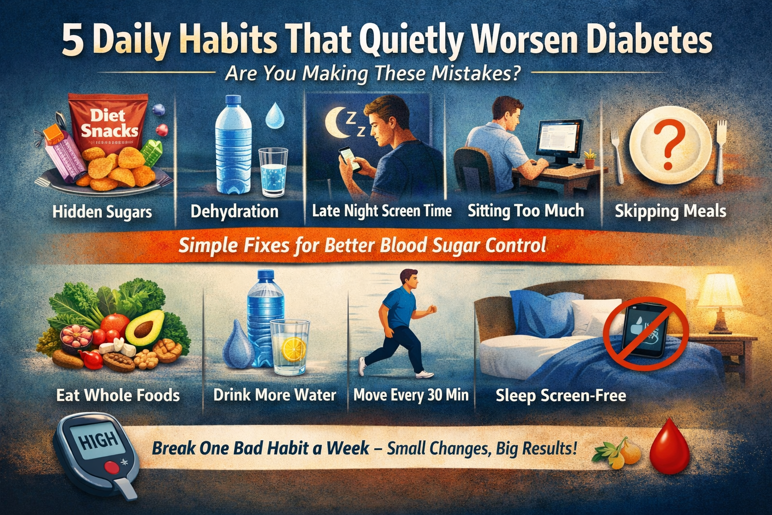 daily habits worsening diabetes