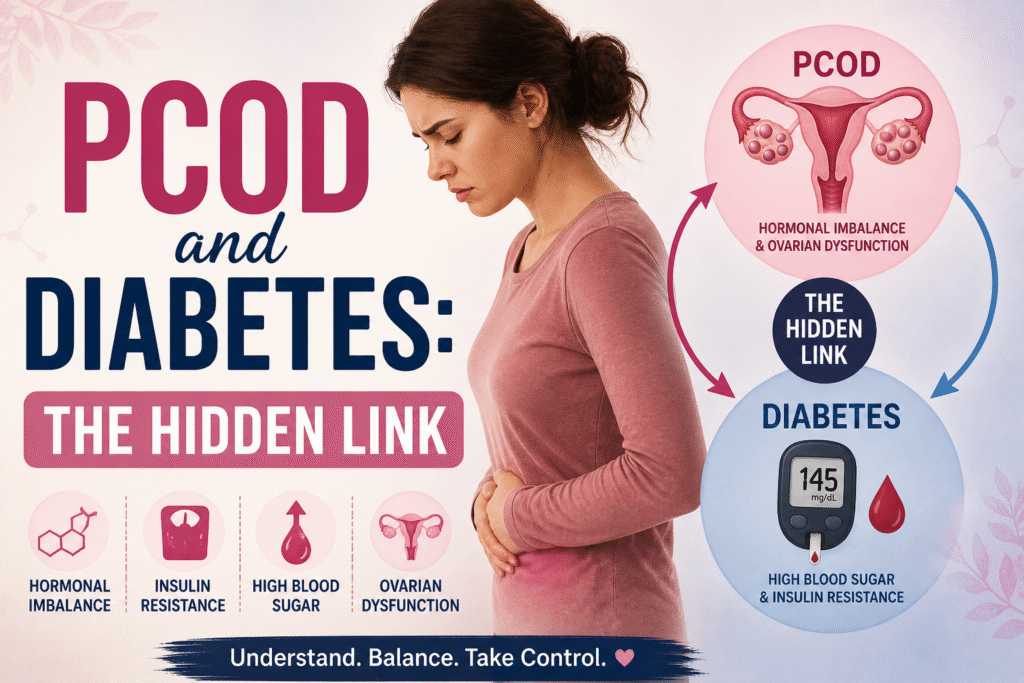 Insulin resistance causing hormonal imbalance symptoms in women with PCOD