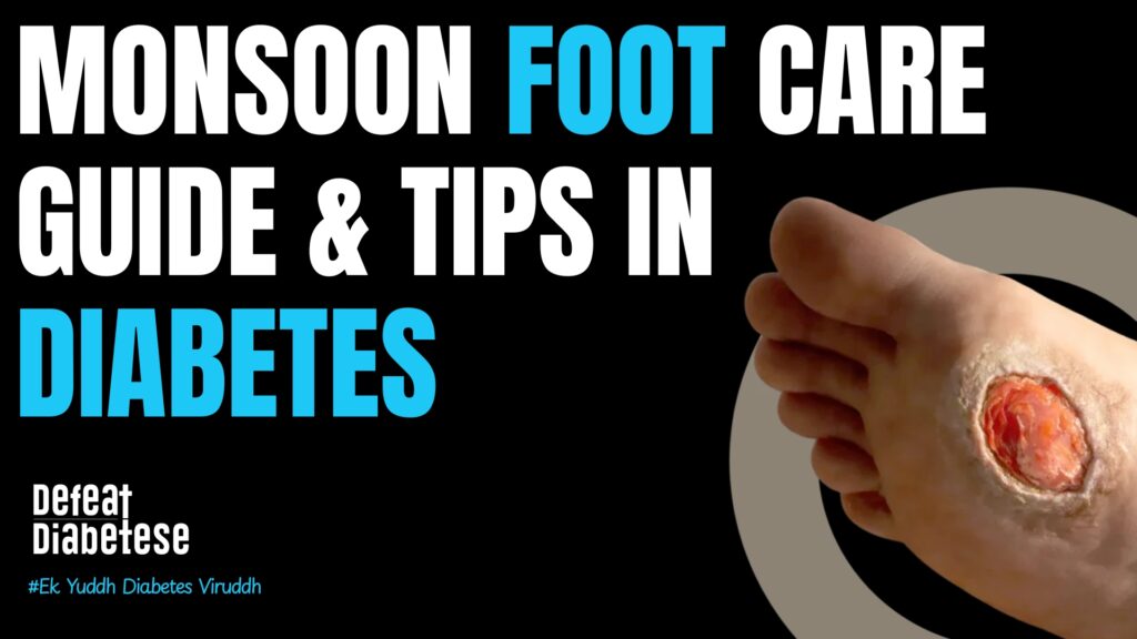 Diabetes in monsoon risks and diabetic foot care tips explained by Dr. Prakash Kurmi