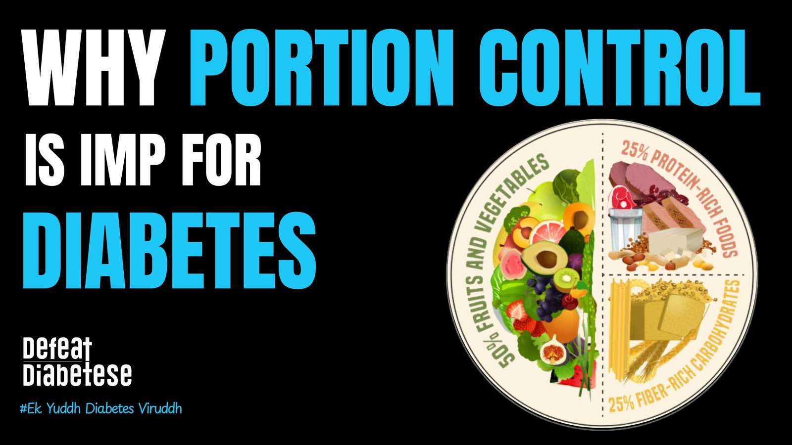 Importance of portion control for diabetes plate sizing and insulin resistance benefits explained by Dr. Prakash Kurmi