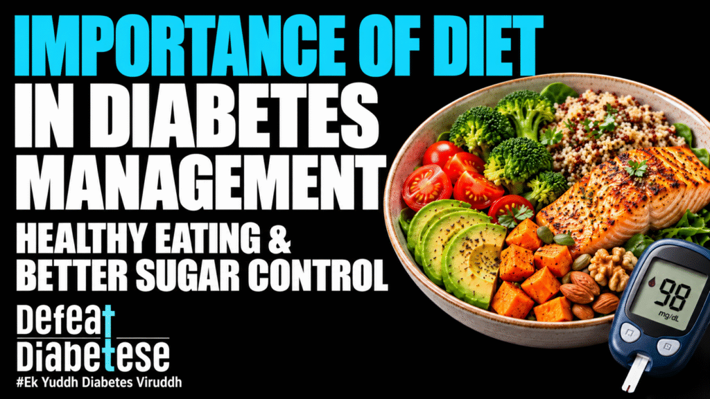 Importance of Diet in Diabetes Management – Healthy Food Plate